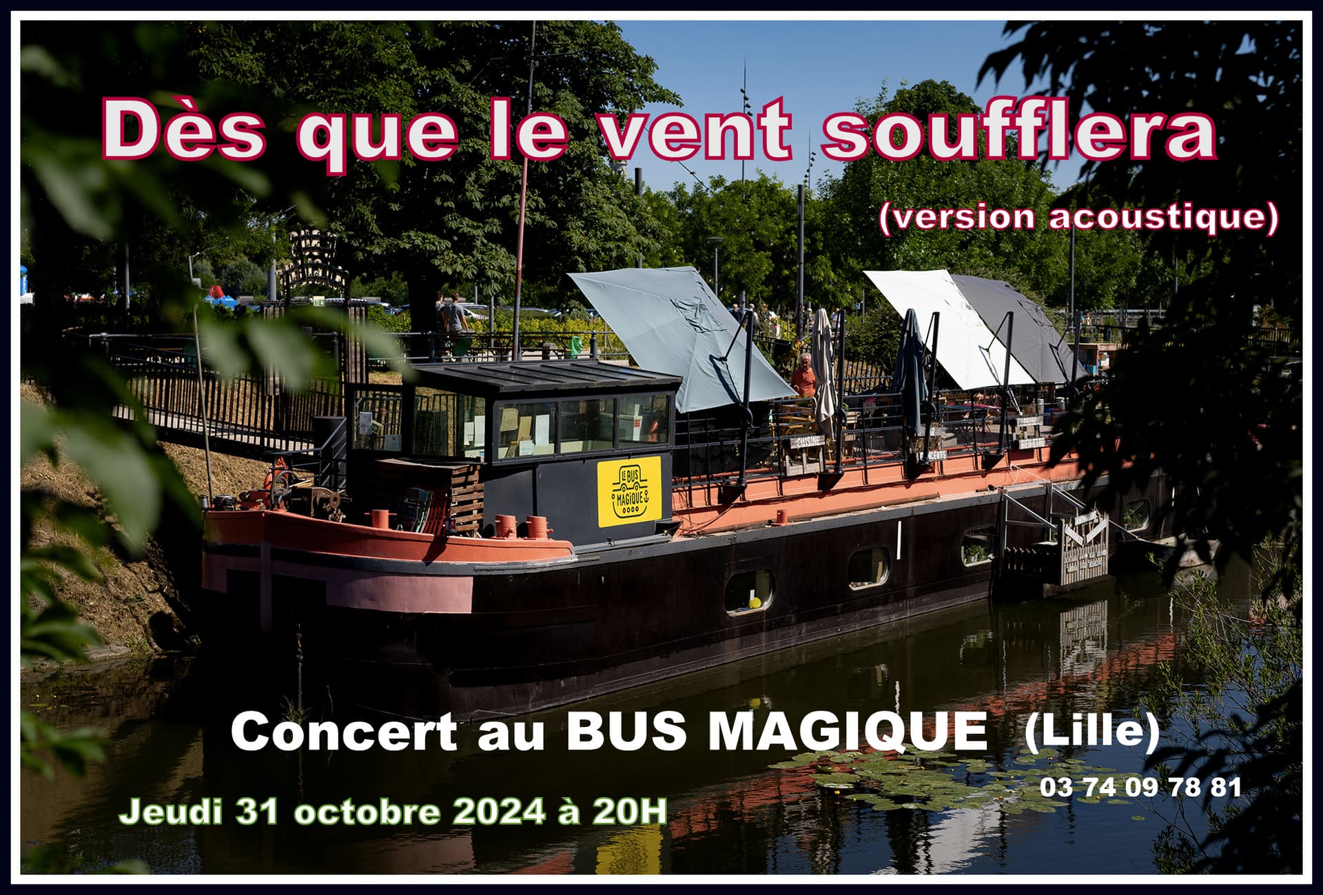 Photo et à Lille, à bord du « Bus Magique » (octobre)